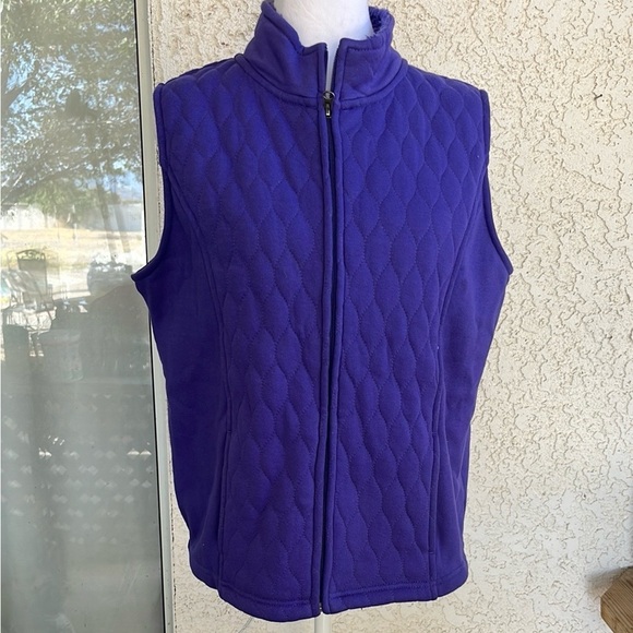 Croft & Barrow Deep Purple Vest PL - Picture 2 of 5